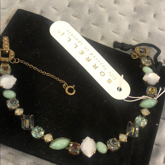 Sorrelli Greens & Grays Crystal Bracelet,NWT - Picture 5 of 6